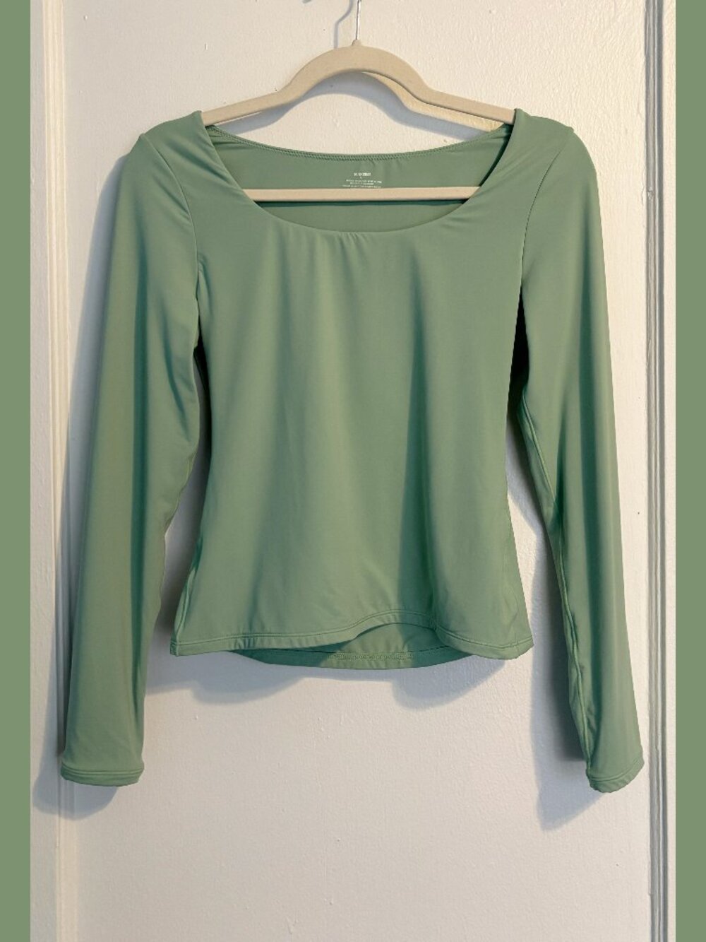 Green Long Sleeve Top | Size L